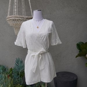 White Gibson romper